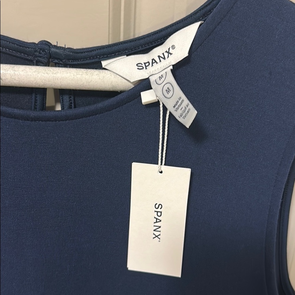 SPANX air essentials jumpsuit in navy blue